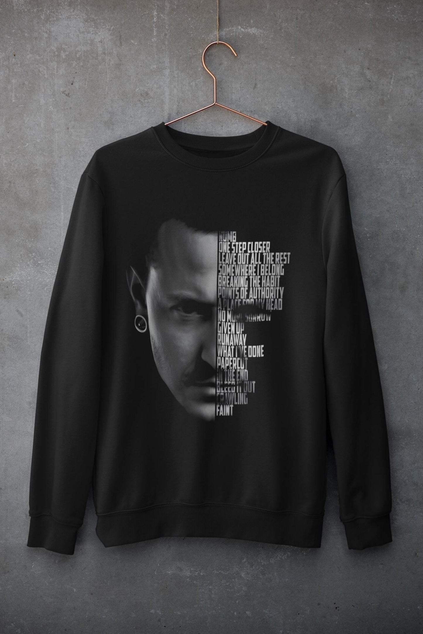 Chester Bennington Hit Songs Design T-shirt and Sweatshirt