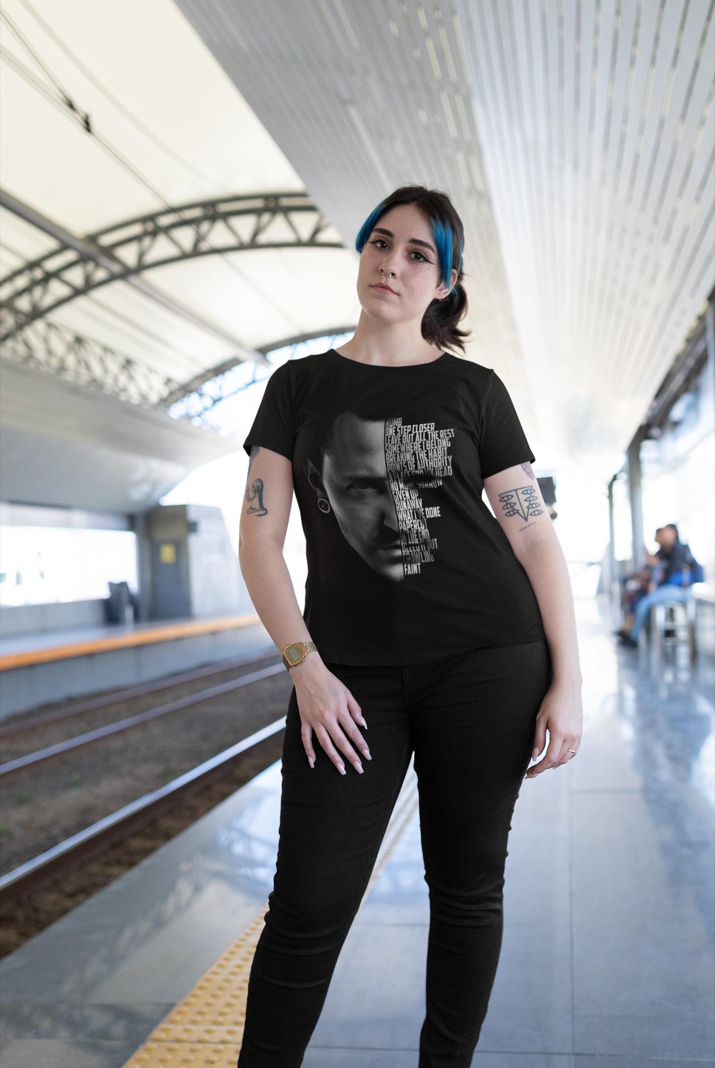Chester Bennington Hit Songs Design T-shirt and Sweatshirt