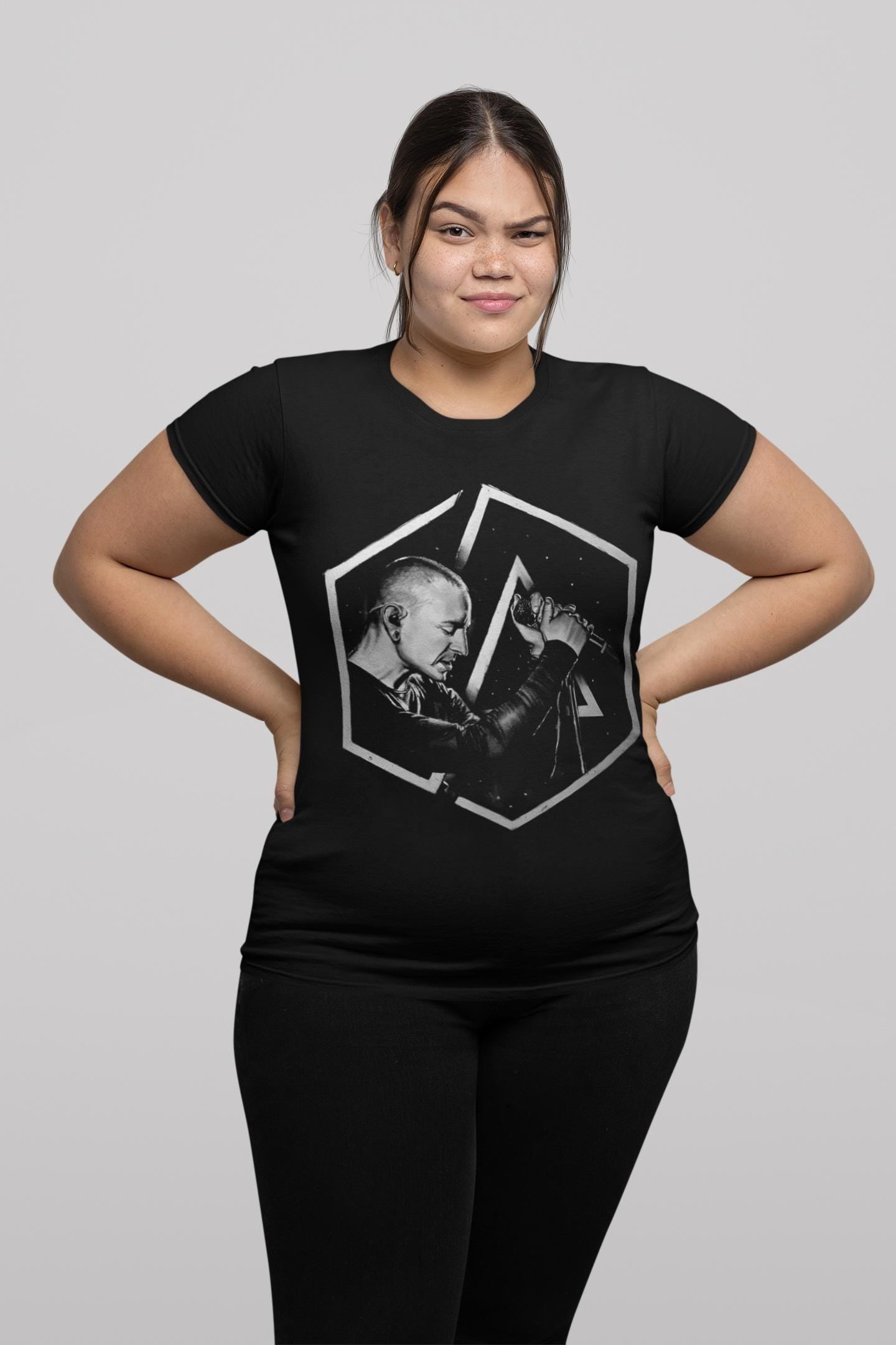 Chester Bennington LP Hexagonal 2017 Logo T-shirt and Sweatshirt