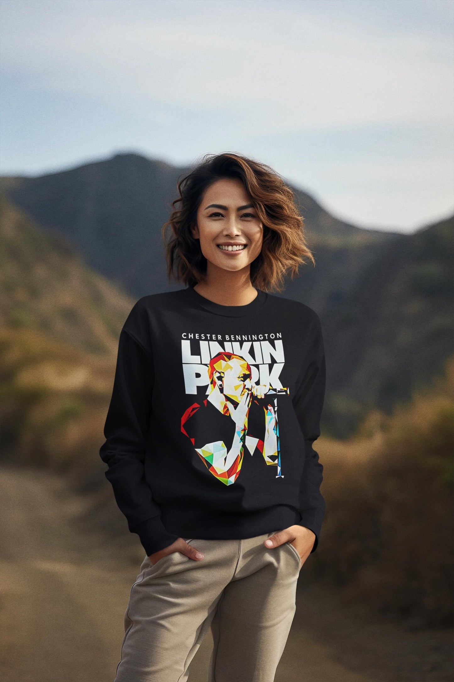 Chester Bennington Flying Kiss T-shirt and Sweatshirt