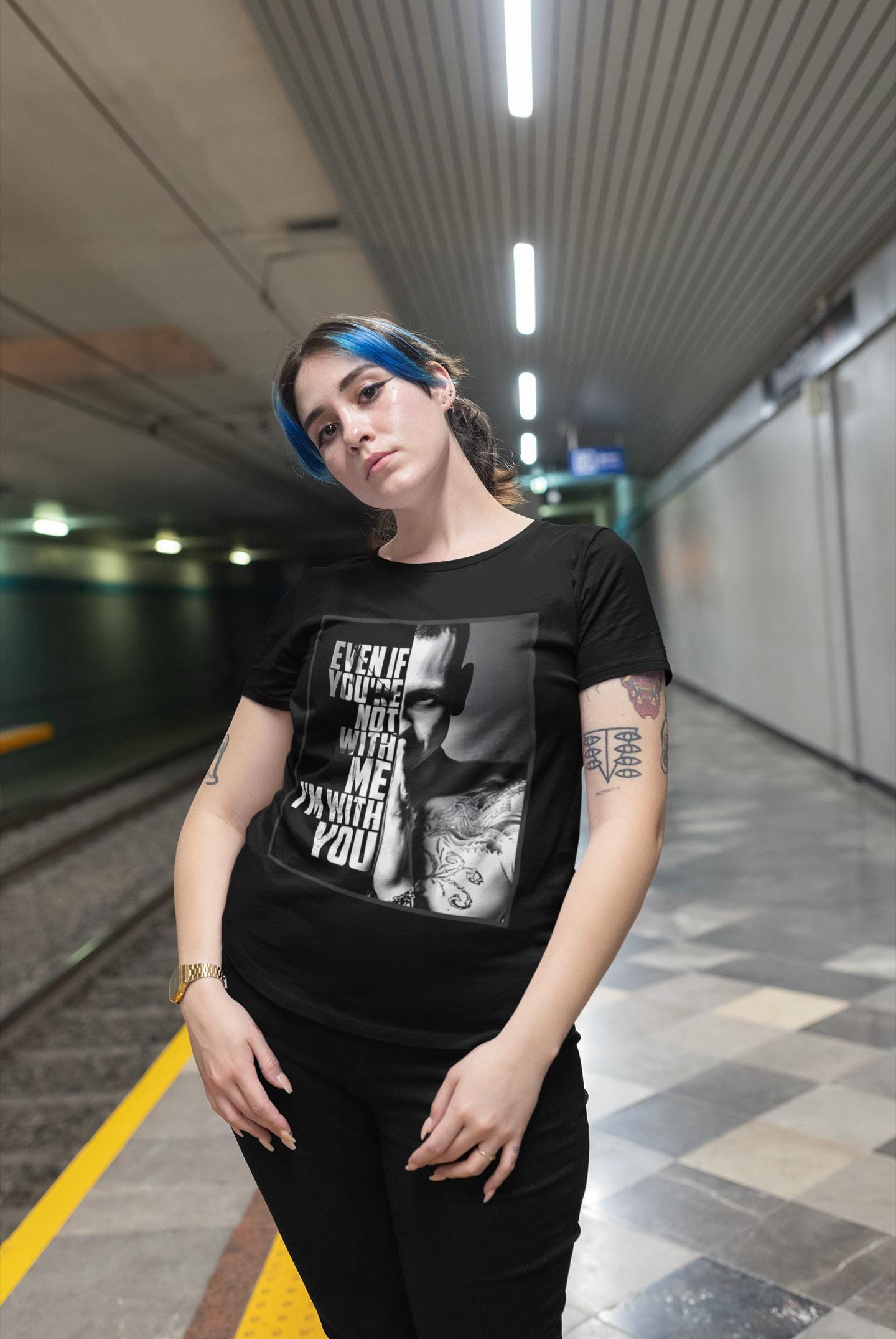 "With You" Song Lyrics Chester Bennington T-shirt and Sweatshirt